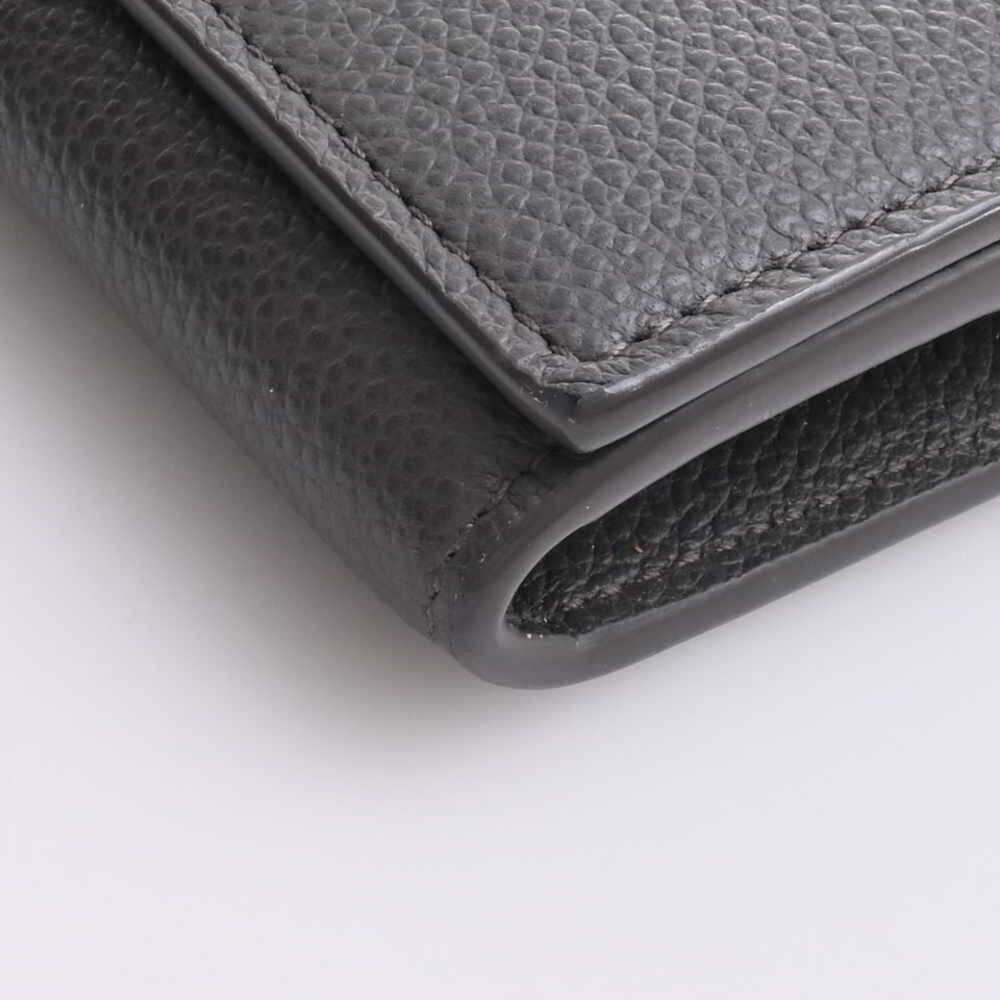 SAINT LAURENT Saint Laurent leather folio long wallet gray ladies - Picture 4 of 10